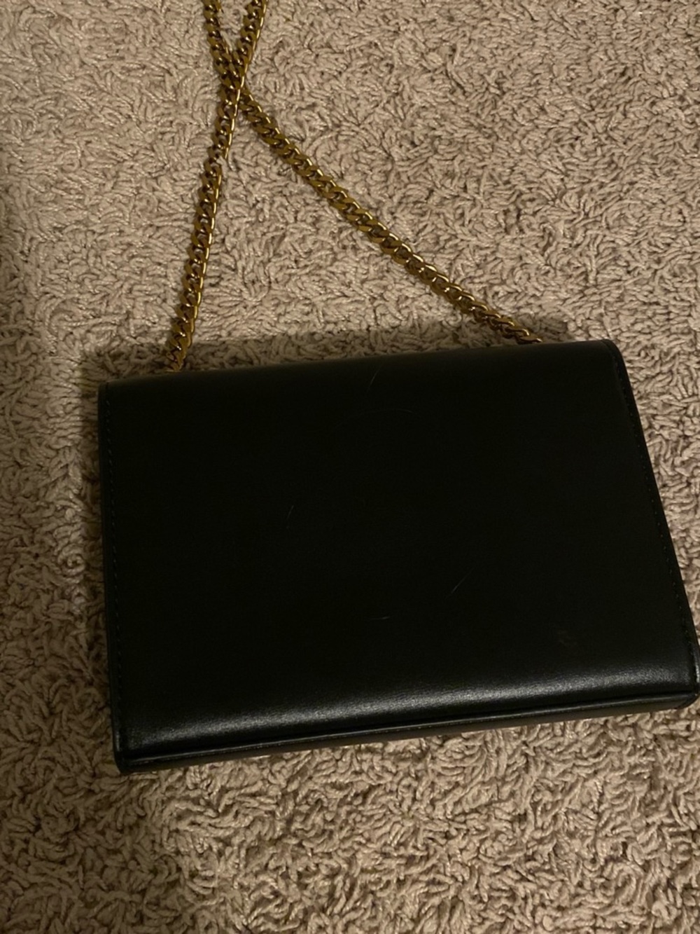 black gold purse